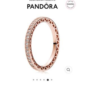 Pandora Sparkle & Hearts Ring